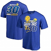 Golden State Warriors 30 Stephen Curry Fanatics Branded 2018 NBA Finals Champions Name and Number T-Shirt Royal,baseball caps,new era cap wholesale,wholesale hats